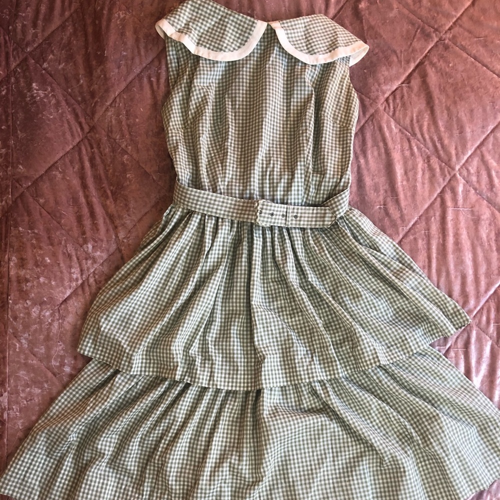 60s Vintage Gingham Dress